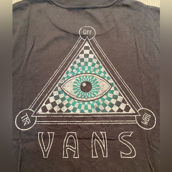 Vans Eye Of Vans Boyfriend Short Sleeve Tee T-Shirt - Picture 5 of 9